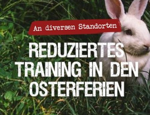 Reduziertes Training in den Osterferien
